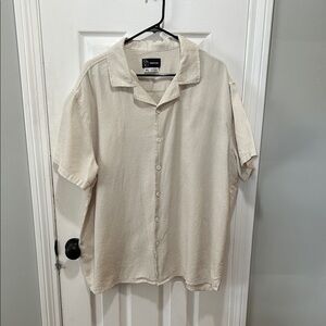 Goodfellow & Co Men's Beige Button-Down Shirt